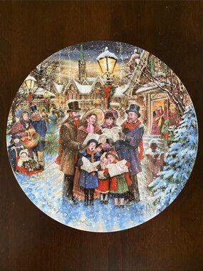 "Joyful Carolers" Limited Edition Holiday Decorative Plate